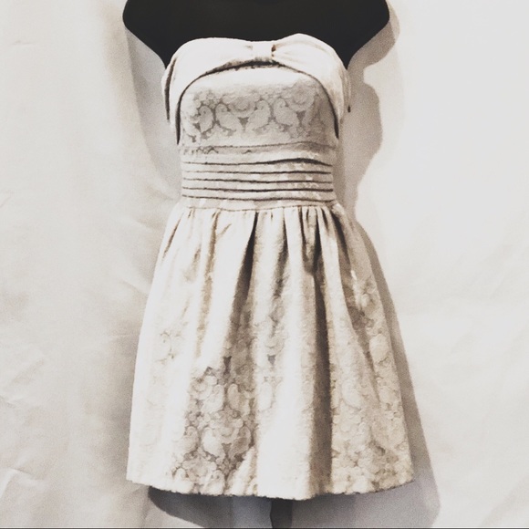 Dresses & Skirts - NWT Gray Strapless Semi Formal Dress.         D061